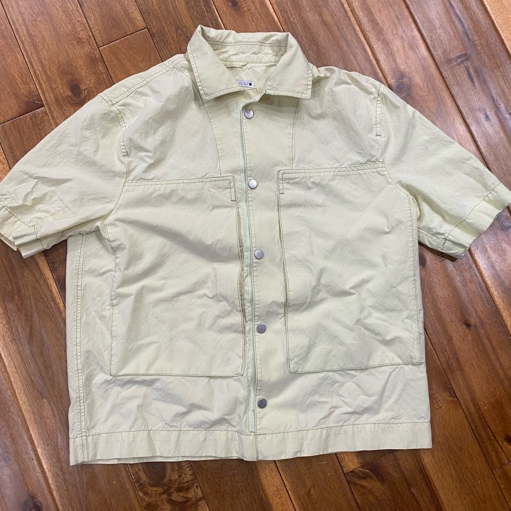 Zara Short-Sleeve Casual Button Down Shirt